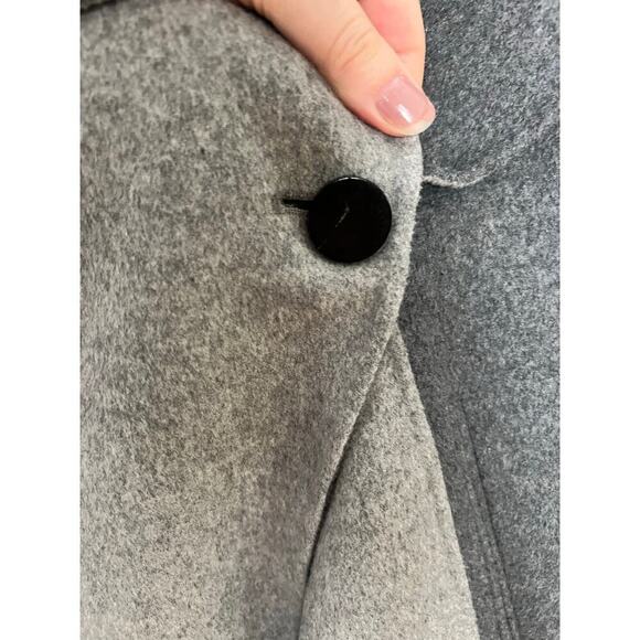 Diane Von Furstenberg Womens XS Shannon Jacket Wool Blend Gray Colorblock Felted - Picture 6 of 16